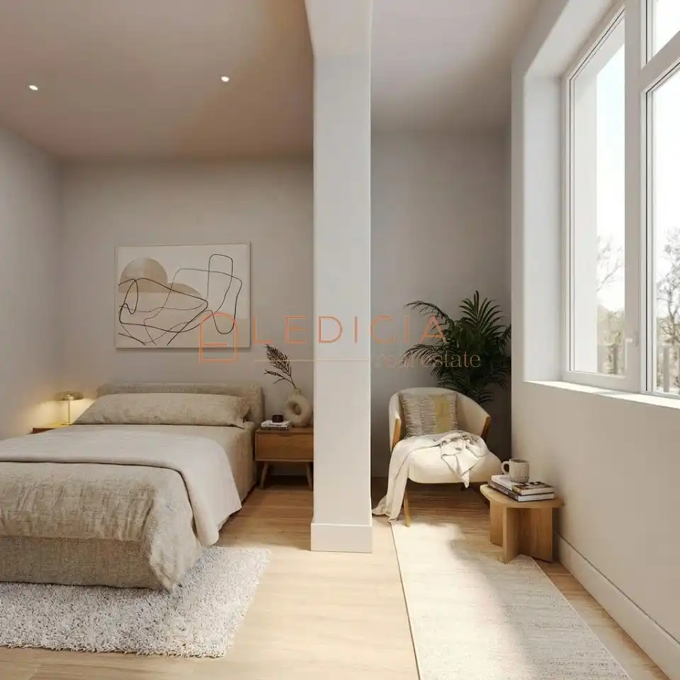 Bedroom of Flat for sale in Vigo   with Heating, Terrace and Furnished