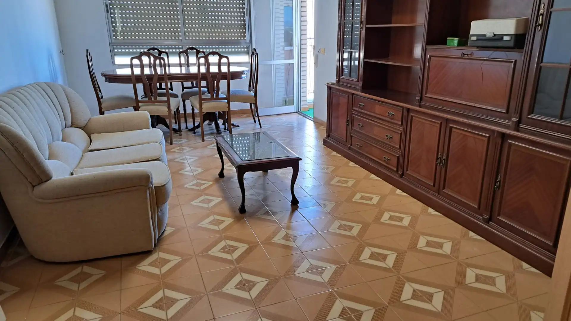Living room of Flat for rent in Murcia  with Air Conditioner, Heating and Terrace
