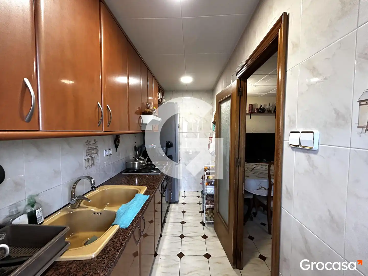 Kitchen of Flat for sale in Mataró  with Air Conditioner, Furnished and Oven