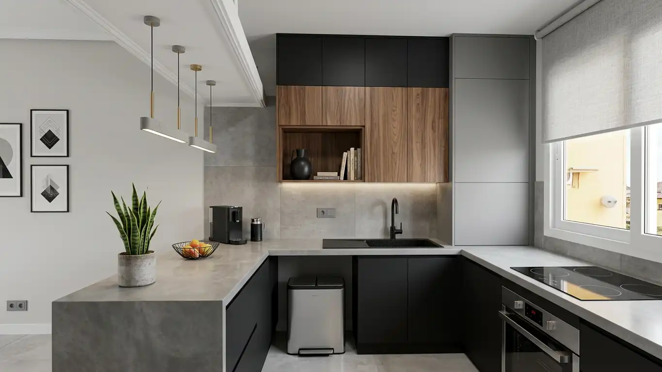 Cocina de Dúplex de alquiler en Villaviciosa de Odón con Aire acondicionado, Calefacción y Parquet