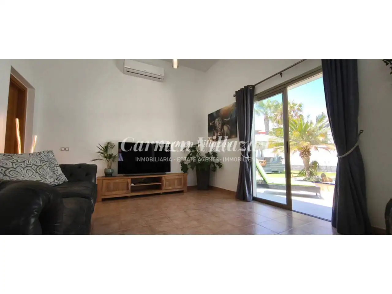 Sala d'estar de Casa o xalet en venda en Antigua amb Aire condicionat, Jardí privat i Terrassa