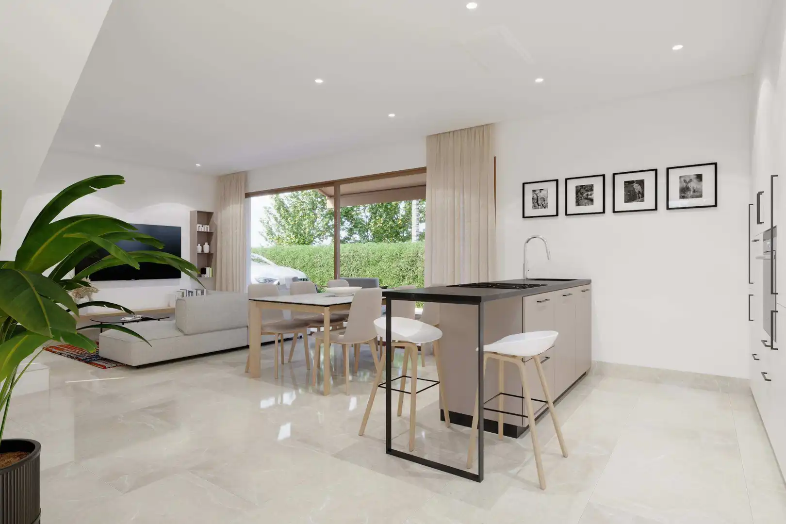 Cocina de Casa o chalet en venta en Elche / Elx con Aire acondicionado, Calefacción y Jardín privado