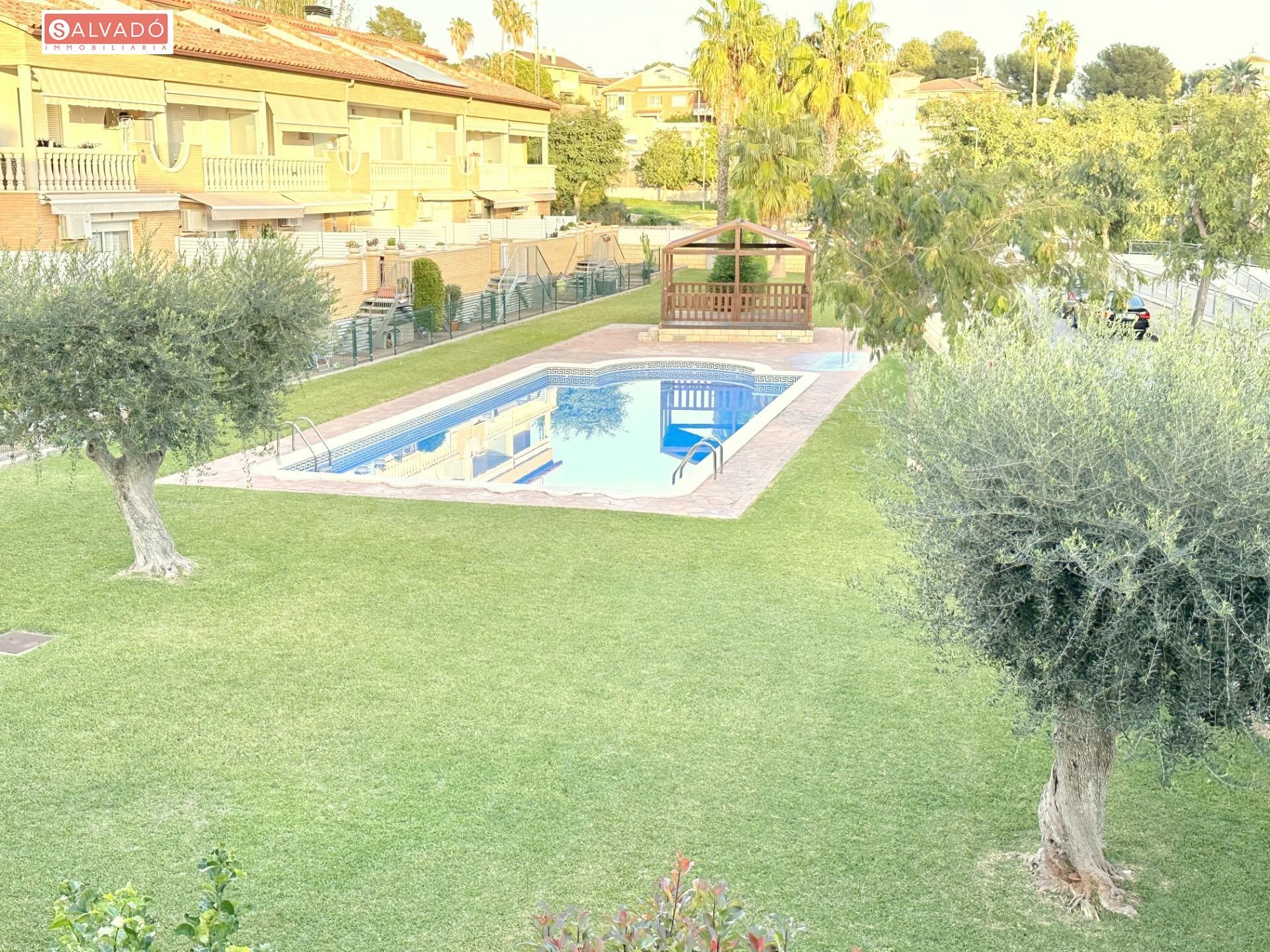 Swimming pool of Single-family semi-detached for sale in Cunit  with Air Conditioner, Heating and Terrace