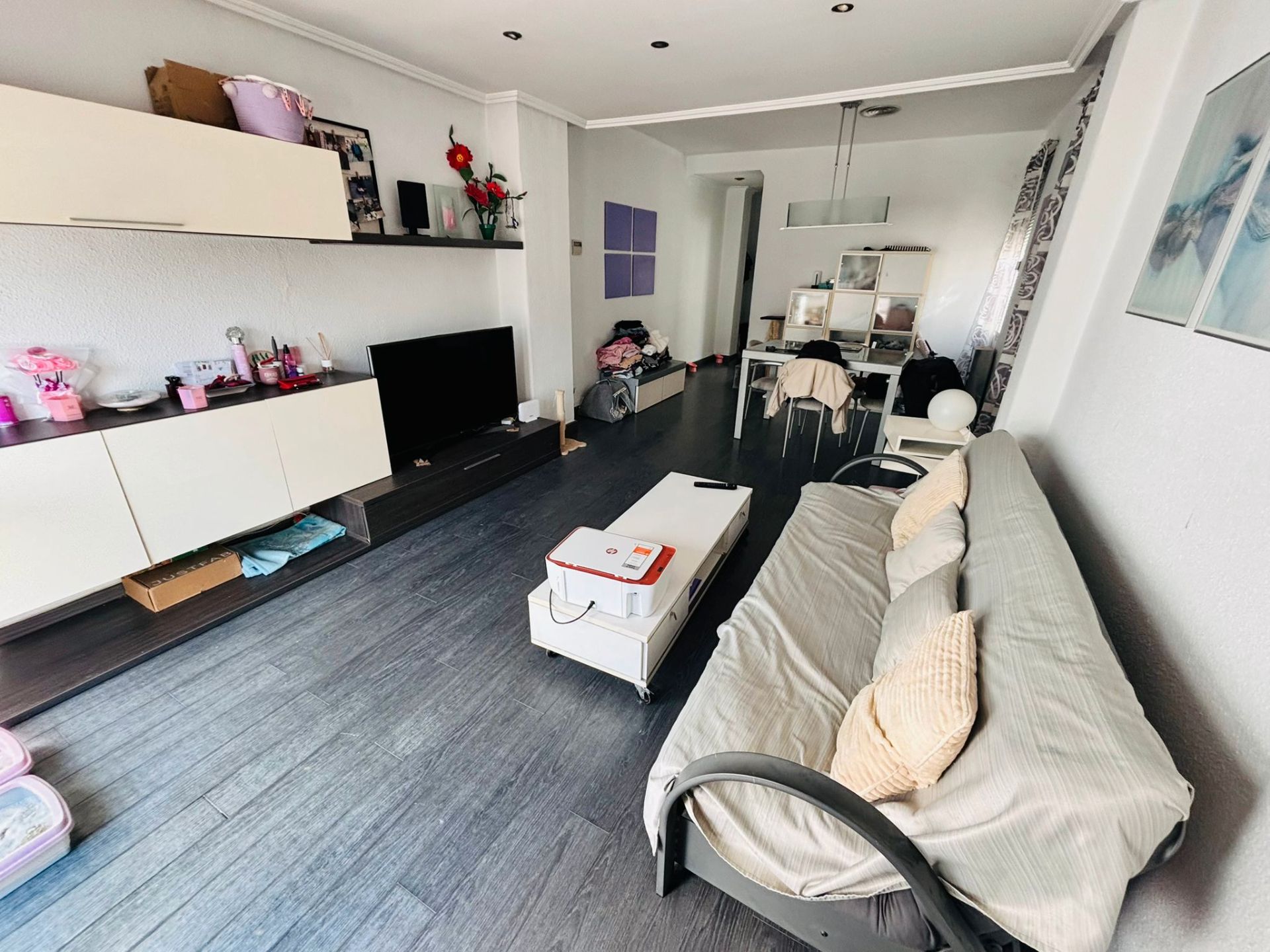 Living room of Attic for sale in  Zaragoza Capital  with Air Conditioner, Heating and Terrace