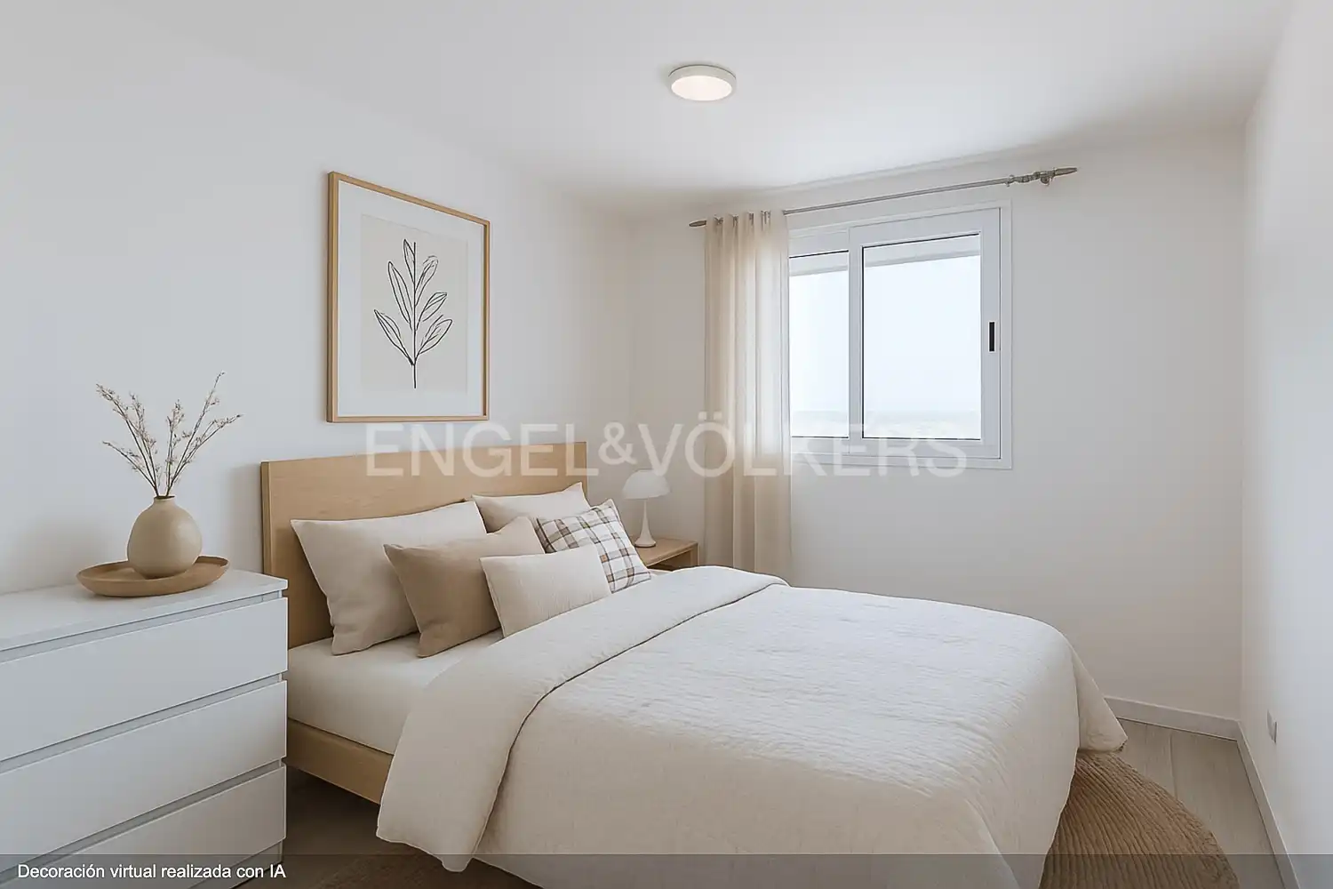 Schlafzimmer von Dachboden zum Verkauf in Valencia mit Heizung, Privatgarten und Terrasse