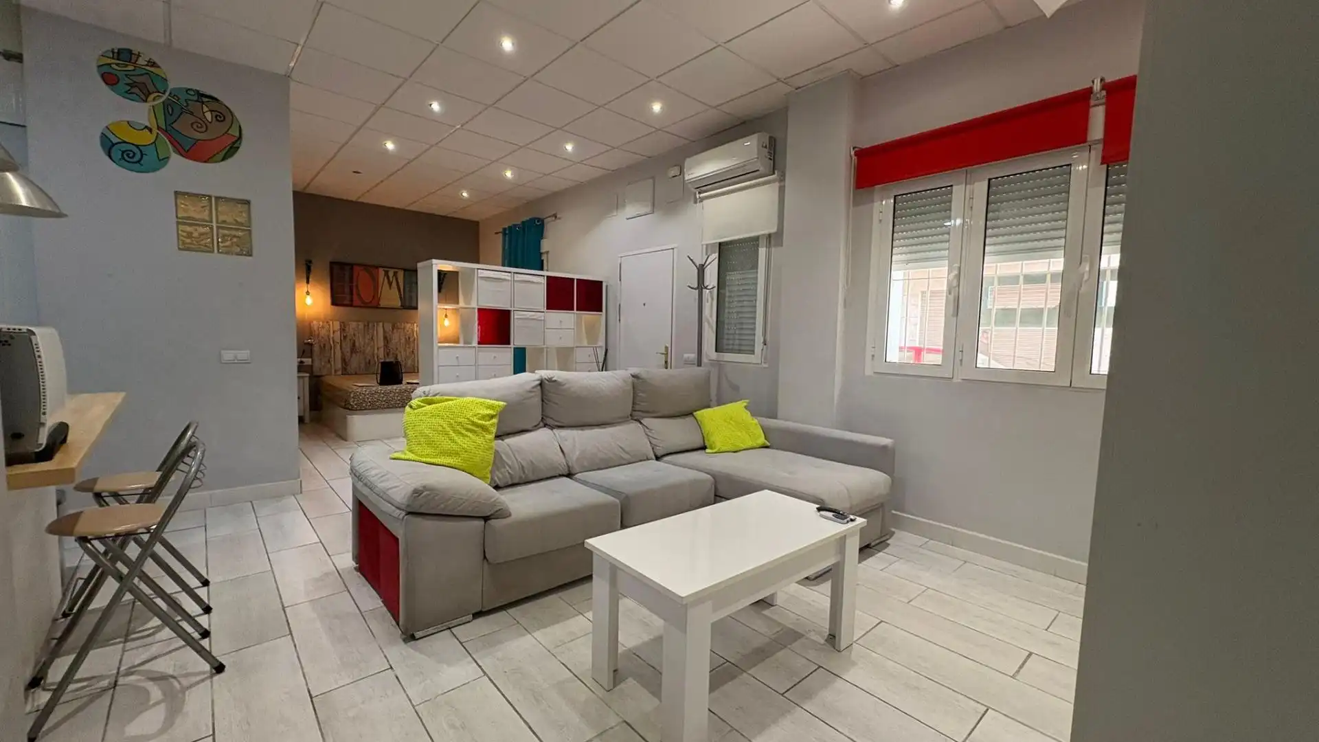 Wohnzimmer von Wohnung zur Miete in Málaga Capital mit Klimaanlage und Möbliert