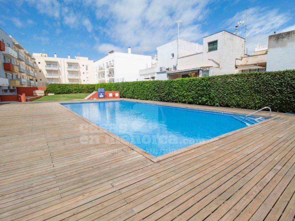 Swimming pool of Flat for sale in Maó  with Heating, Private garden and Terrace