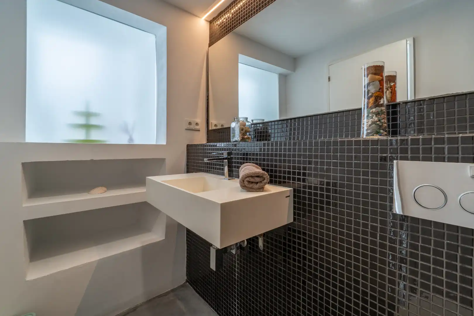 Badezimmer von Einfamilien-Reihenhaus zur Miete in Artà mit Klimaanlage, Heizung und Terrasse