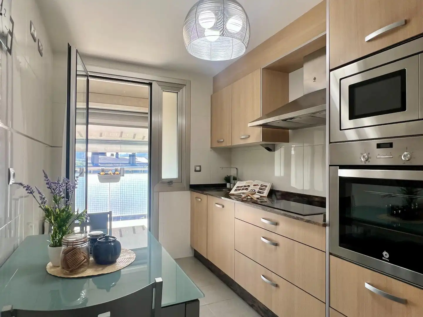 Kitchen of Flat for sale in Cambre   with Heating, Terrace and Storage room