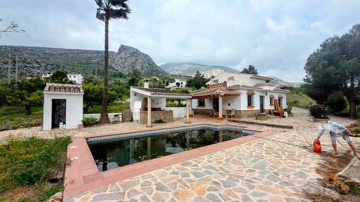 Exterior view of Country homes for rent in Valle de Abdalajís  with Air Conditioner, Heating and Private garden