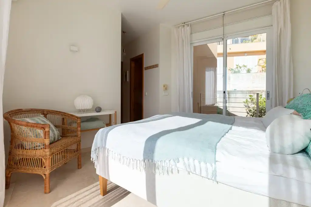 Dormitori de Casa adosada en venda en  Palma de Mallorca amb Aire condicionat, Jardí privat i Terrassa