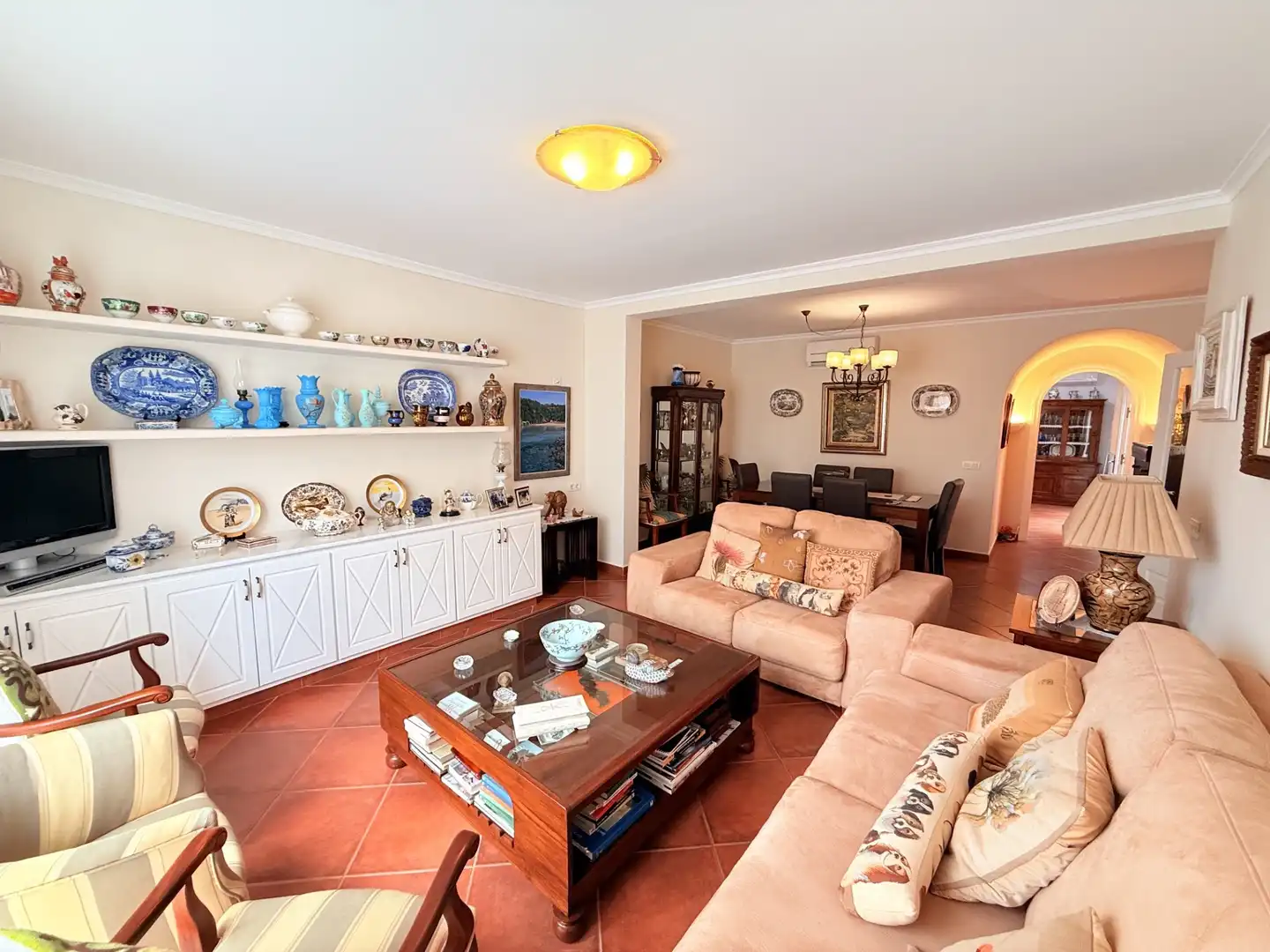 Sala de estar de Casa o chalet en venta en Ciutadella de Menorca con Aire acondicionado, Calefacción y Jardín privado