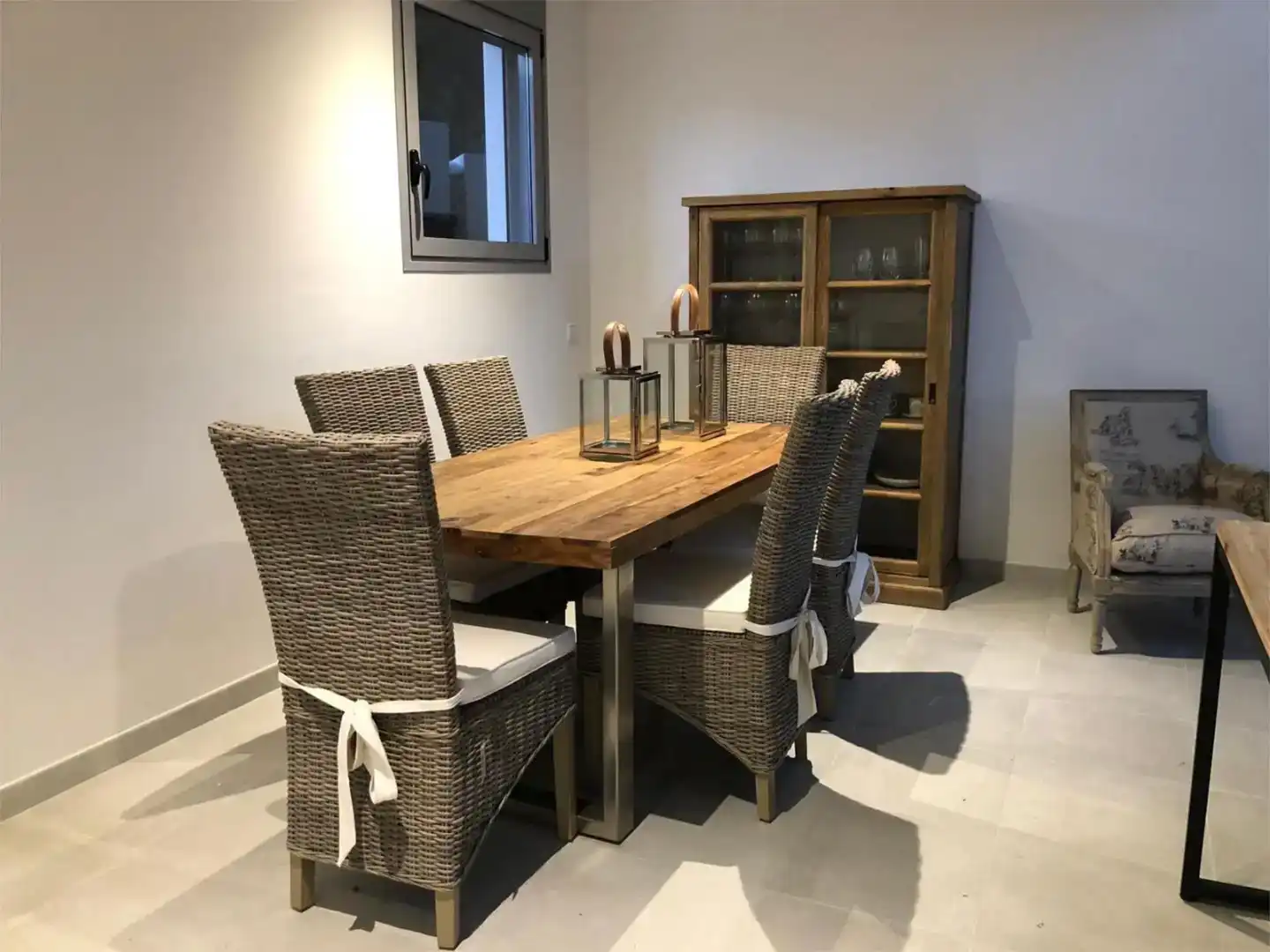 Comedor de Casa o chalet de alquiler en Es Mercadal con Aire acondicionado, Jardín privado y Piscina
