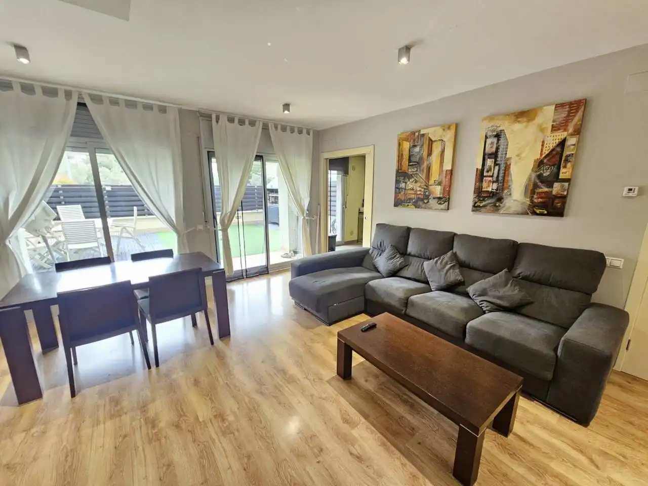 Wohnzimmer von Maisonette zum Verkauf in Viladecavalls mit Klimaanlage, Heizung und Terrasse