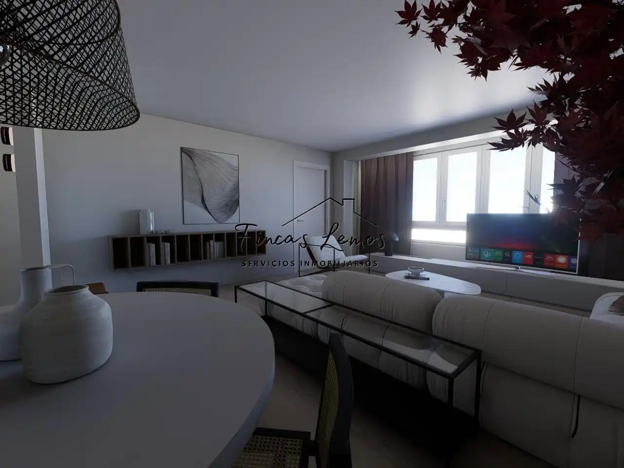Living room of Flat for sale in Carballo  with Heating and Furnished