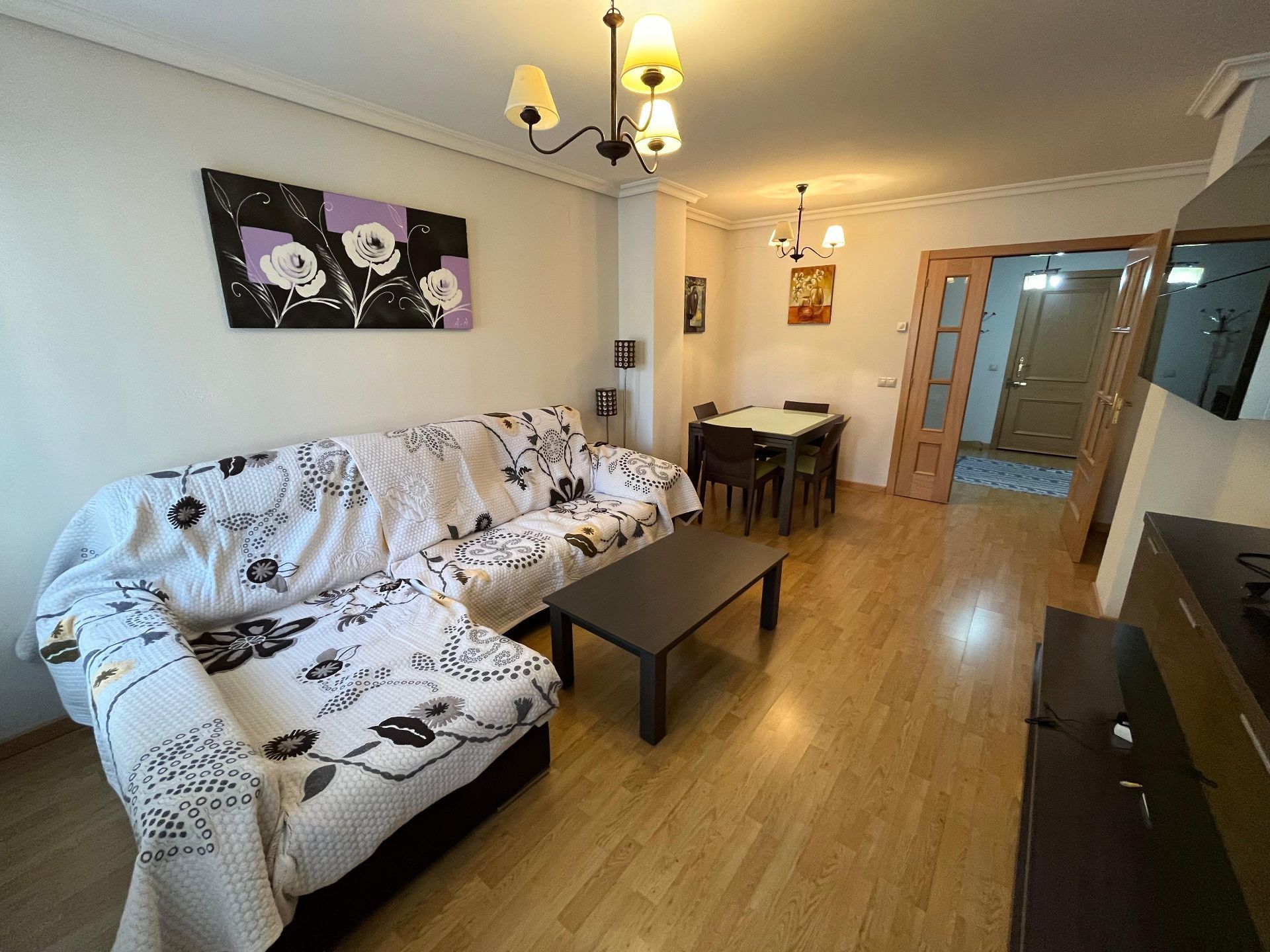 Living room of Flat to rent in Cuenca Capital  with Heating and Furnished