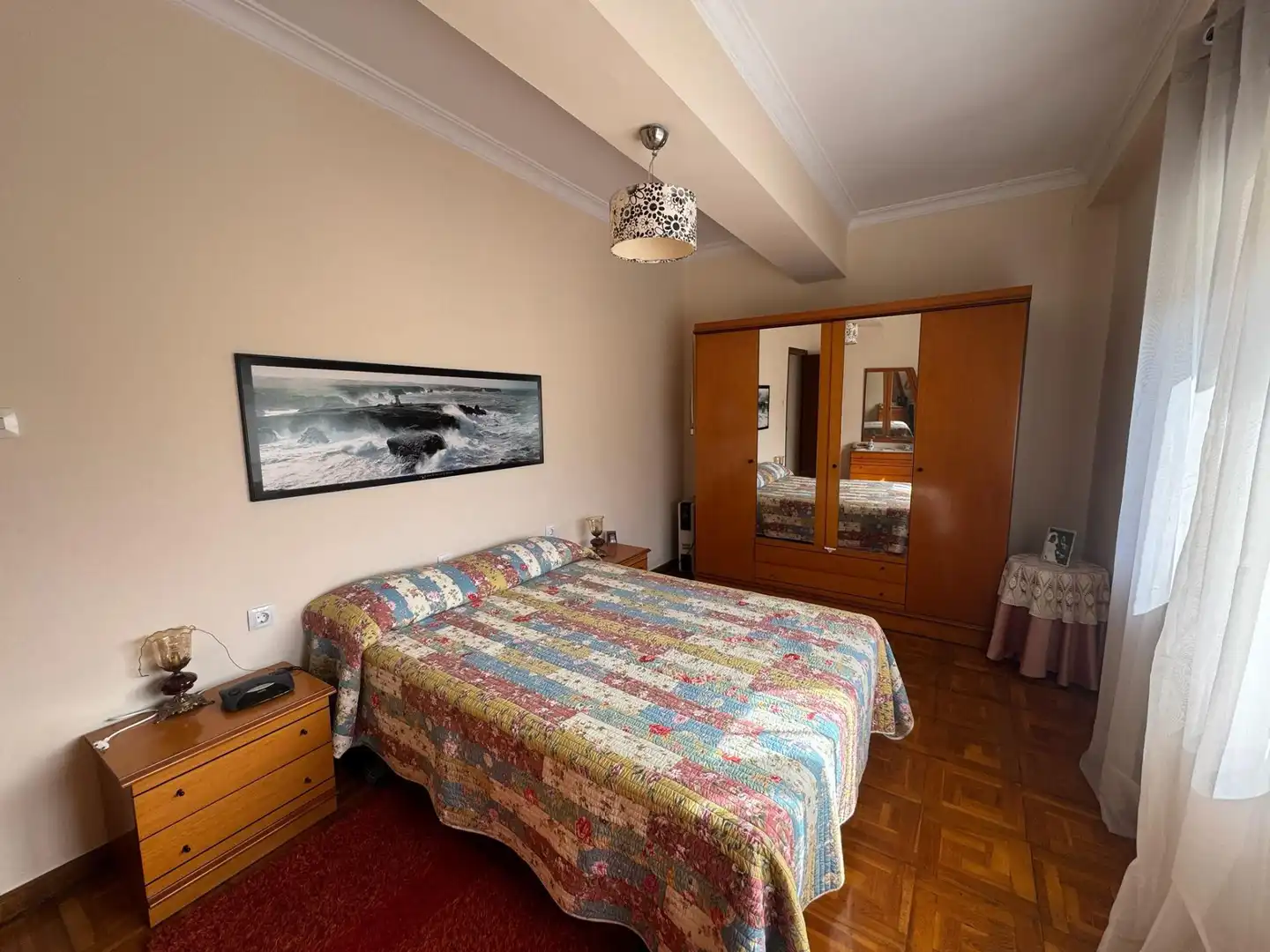 Bedroom of Flat for sale in As Nogais   with Heating, Terrace and Furnished