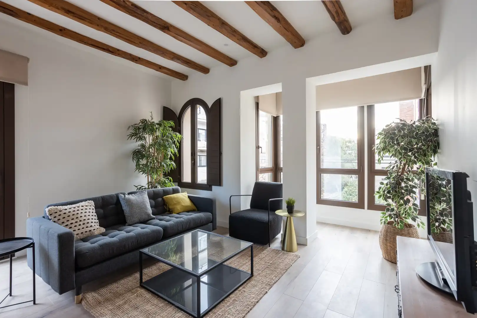 Wohnzimmer von Wohnung zur Miete in  Tarragona Capital mit Klimaanlage, Heizung und Terrasse