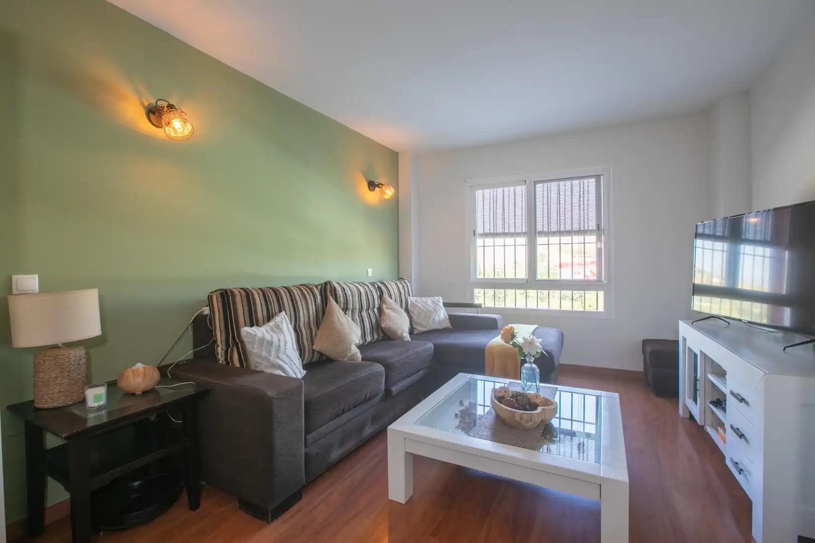 Sala d'estar de Apartament en venda en Cártama amb Aire condicionat, Parquet i Traster