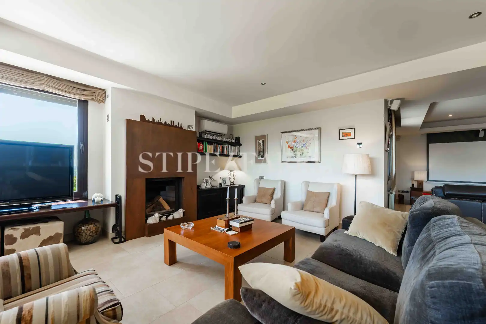 Sala de estar de Casa o chalet en venta en La Garriga con Aire acondicionado, Calefacción y Jardín privado