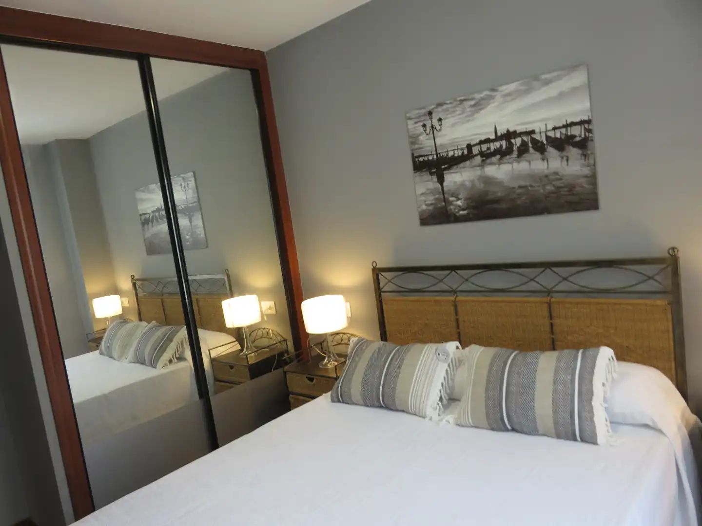 Schlafzimmer von Wohnungen zur Miete in Castrillón mit Heizung, Möbliert und Ofen