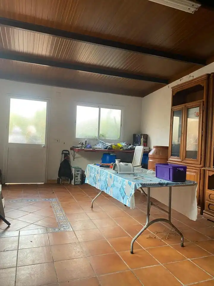 Cuina de Casa o xalet en venda en Dos Hermanas amb Aire condicionat, Jardí privat i Piscina
