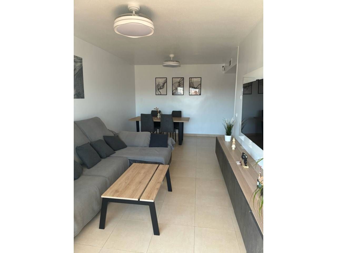 Living room of Flat for sale in  Murcia Capital  with Air Conditioner, Terrace and Storage room