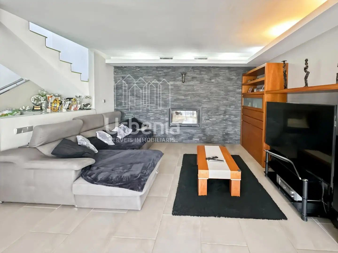 Sala d'estar de Casa o xalet en venda en Lliçà de Vall amb Aire condicionat, Terrassa i Piscina