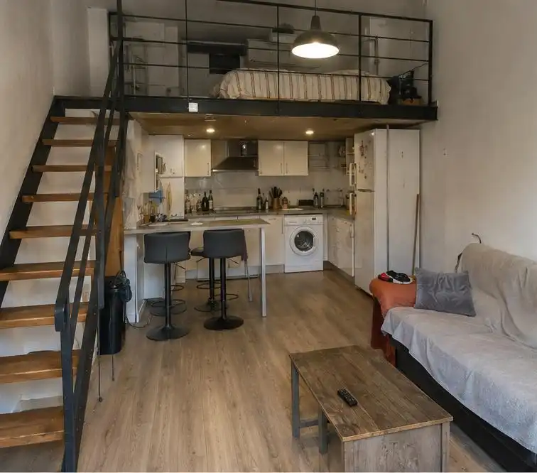 Cocina de Apartamento en venta en Madrid con Amueblado, Horno y Lavadora
