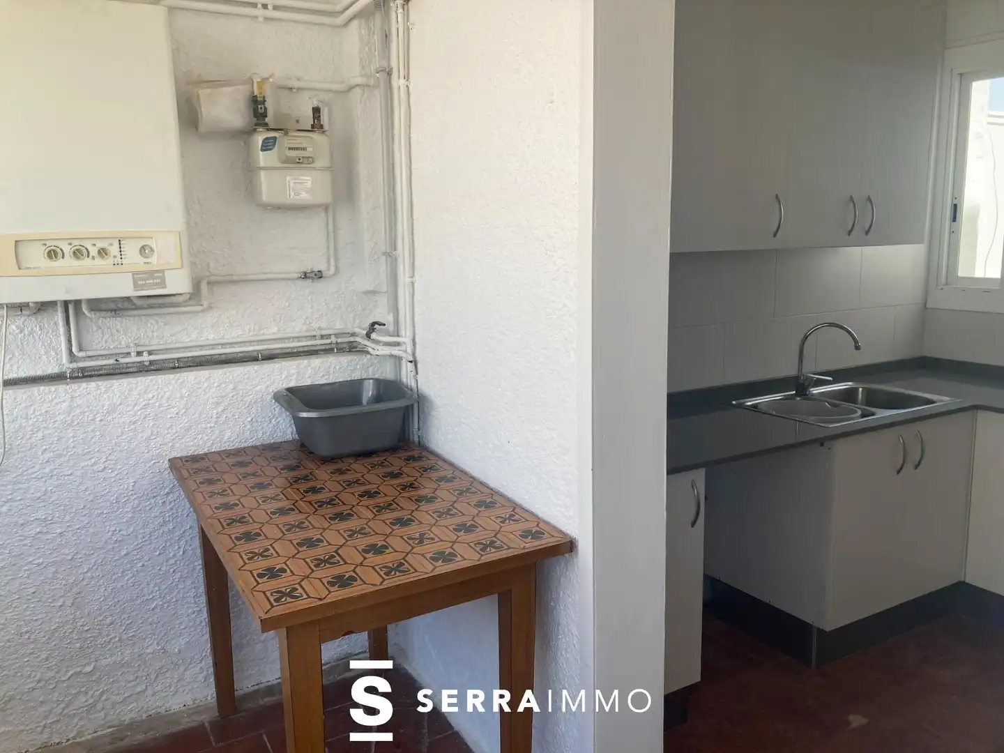 Kitchen of Attic for rent in Sitges  with Heating