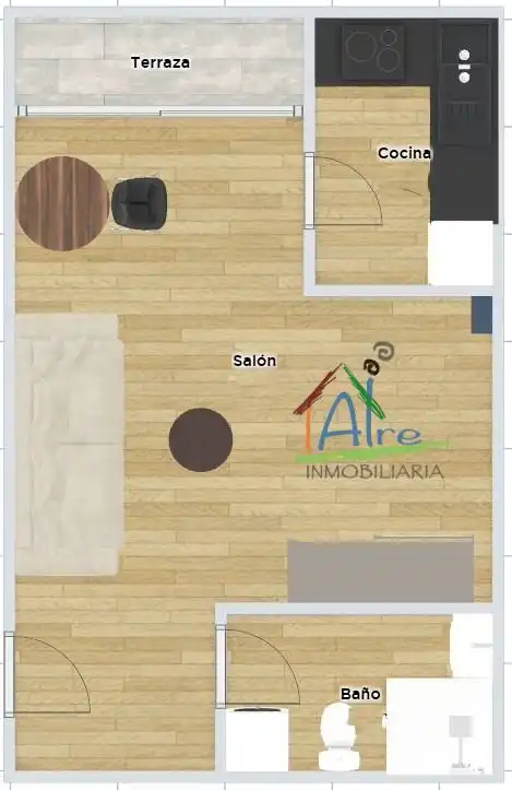 Sala de estar de Estudio en venta en Almonte con Aire acondicionado, Terraza y Balcón