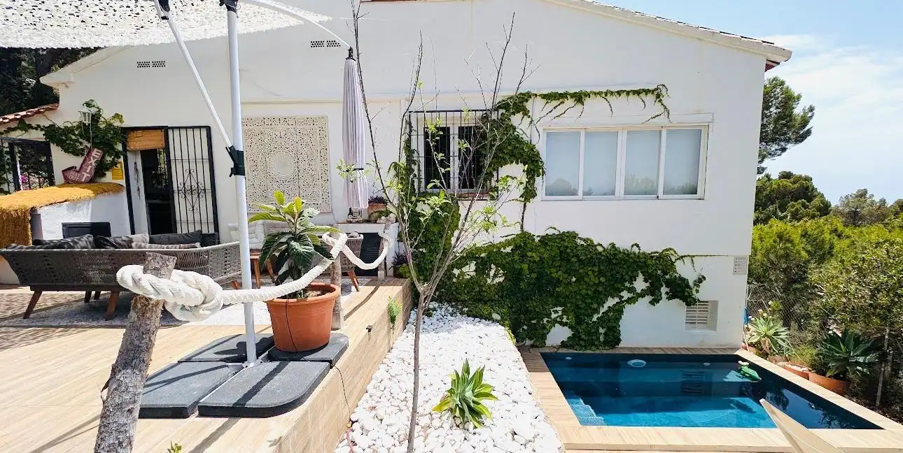 Terraza de Casa o chalet en venta en Altea con Aire acondicionado, Piscina y Alarma