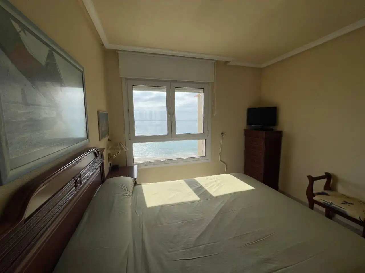 Bedroom of Flat for rent in El Campello  with Air Conditioner, Heating and Alarm