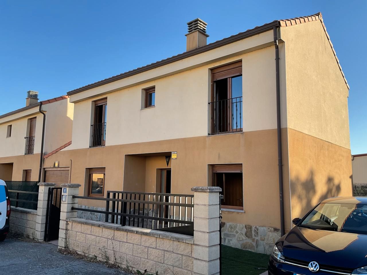 Exterior view of Single-family semi-detached for sale in Leiva  with Heating, Private garden and Parquet flooring