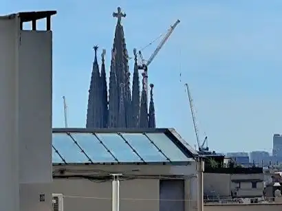 Vista exterior de Pis de lloguer en  Barcelona Capital amb Aire condicionat, Terrassa i Balcó