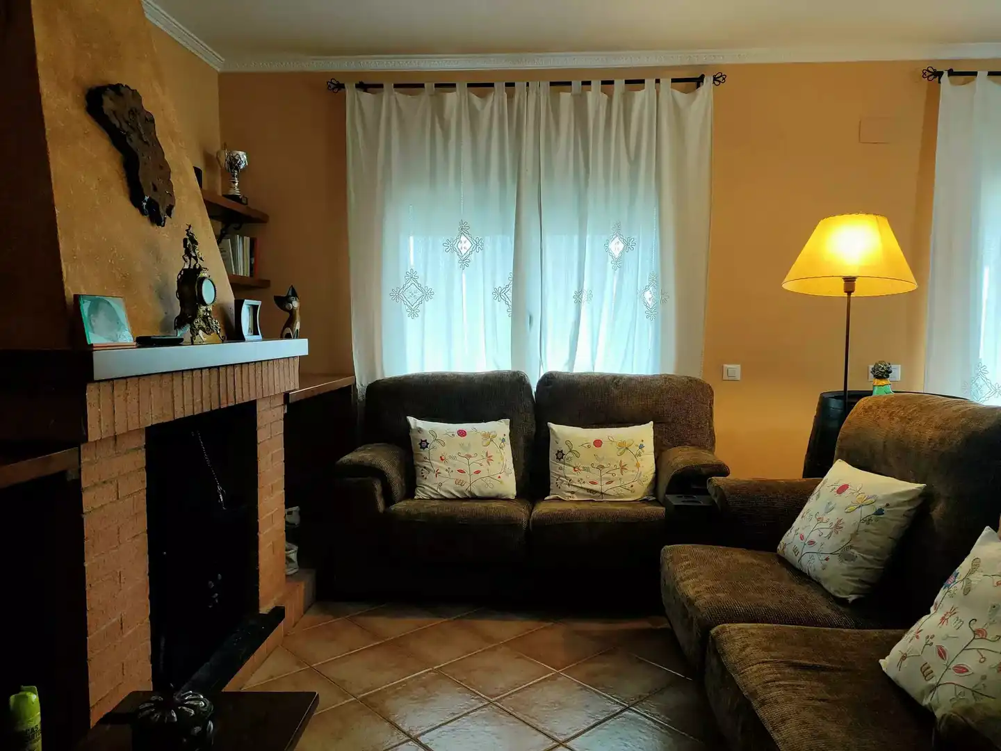 Sala de estar de Casa o chalet en venta en Riudarenes con Terraza
