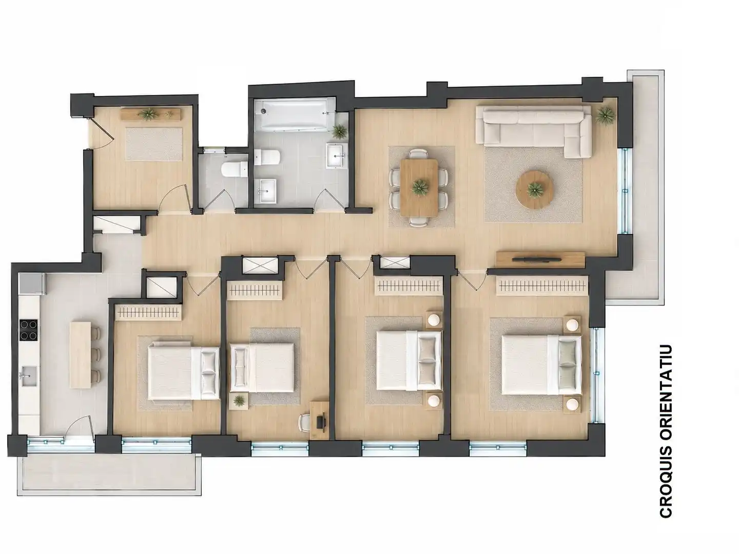 Appartement avec terrasse à vendre à MERIDIANA, imagen 24