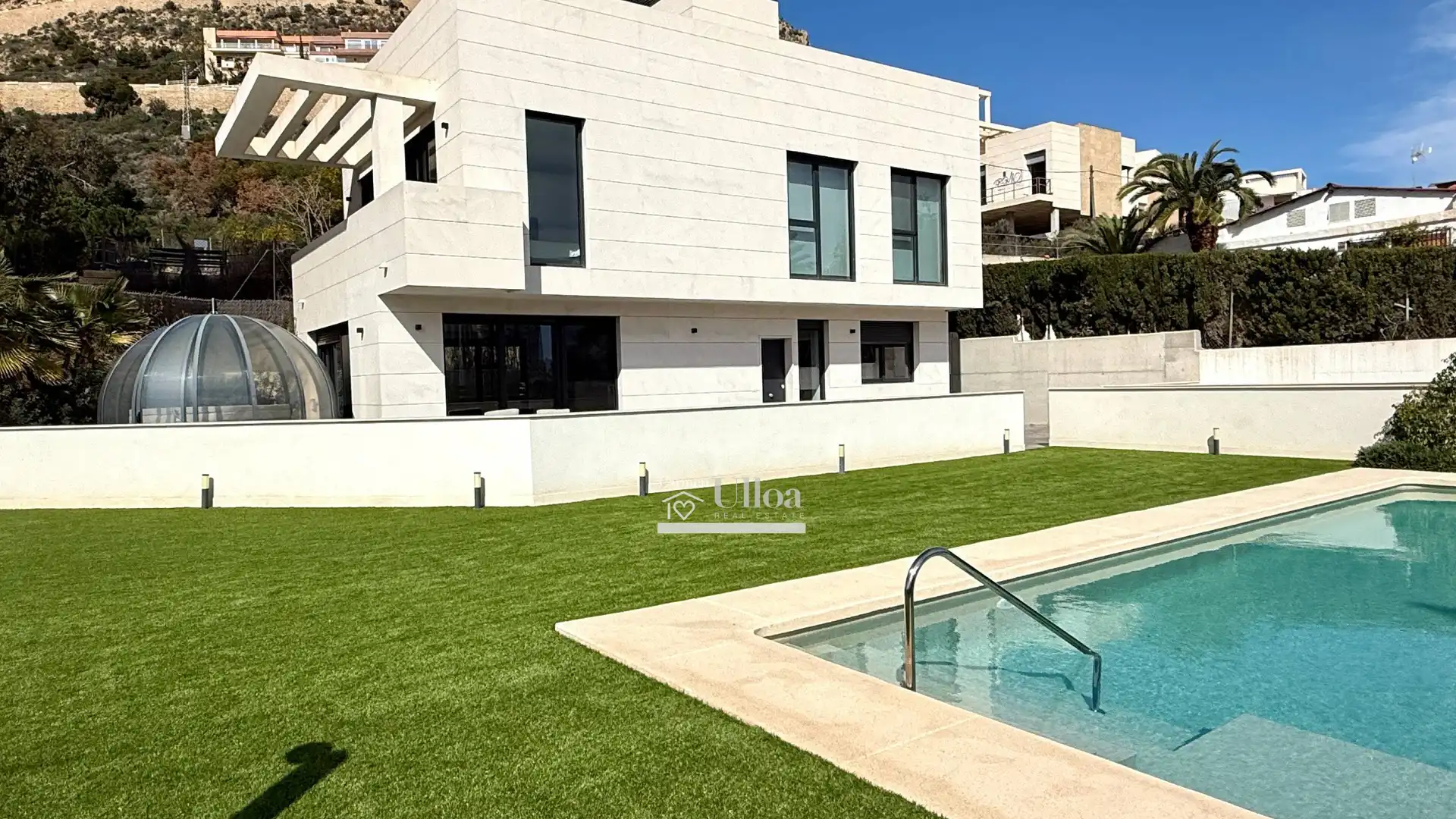 Exterior view of Houses for sale in Alicante / Alacant  with Air Conditioner, Private garden and Jacuzzi