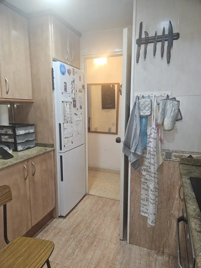 Kitchen of Flat for sale in Badalona  with Heating, Terrace and Balcony