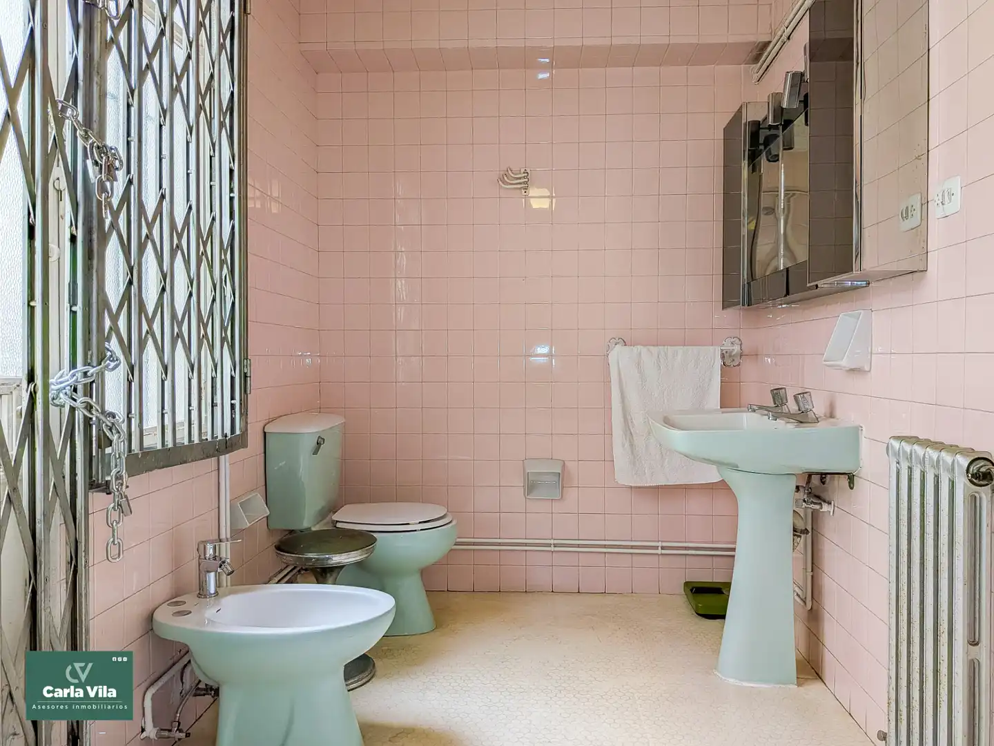 Badezimmer von Wohnung zum Verkauf in Lugo mit Heizung, Parkett und Terrasse