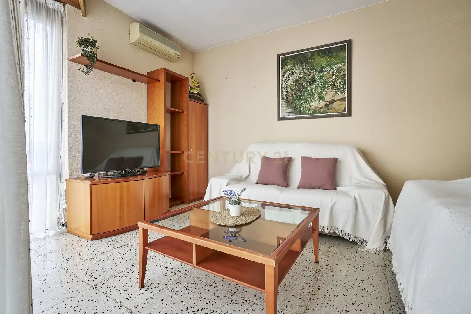 Sala d'estar de Apartament en venda en La Ràpita amb Aire condicionat, Traster i Moblat