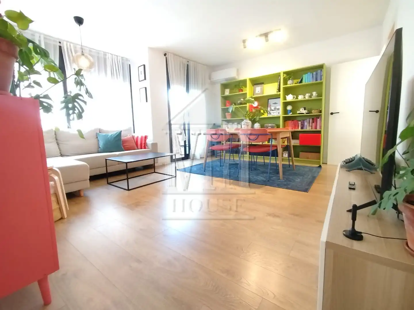 Sala de estar de Piso en venta en Badalona con Aire acondicionado, Calefacción y Parquet