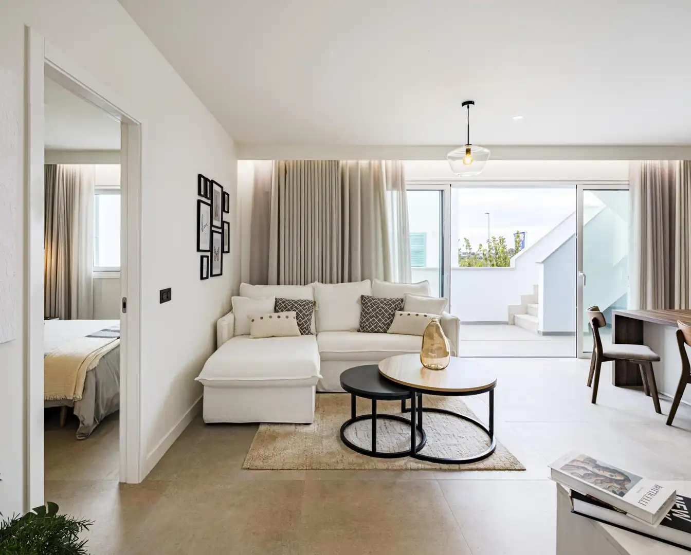 Sala de estar de Casa o chalet en venta en Pilar de la Horadada con Jardín privado, Terraza y Piscina comunitaria