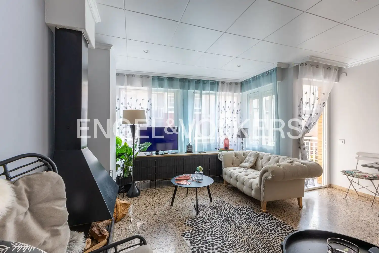 Sala de estar de Piso en venta en Benicarló con Calefacción, Trastero y Balcón