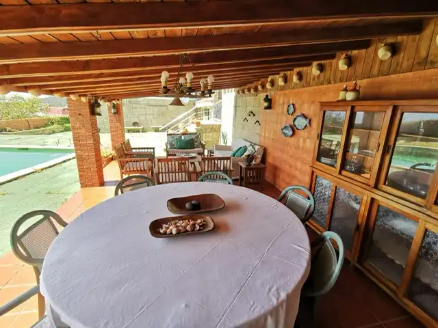 Terraza de Casa o chalet de alquiler en Nigrán con Calefacción, Jardín privado y Terraza