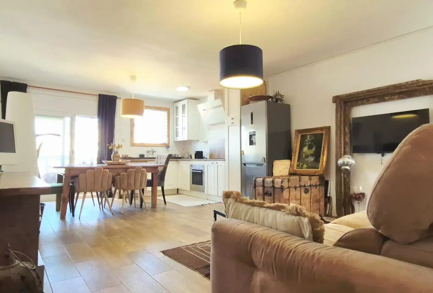 Sala d'estar de Àtic en venda en Terrassa amb Parquet, Terrassa i Balcó