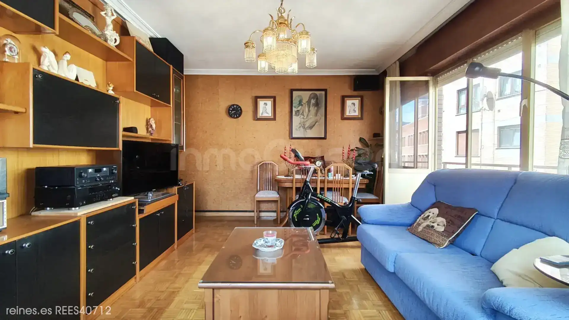 Sala de estar de Piso en venta en Mieres (Asturias) con Calefacción, Terraza y Amueblado