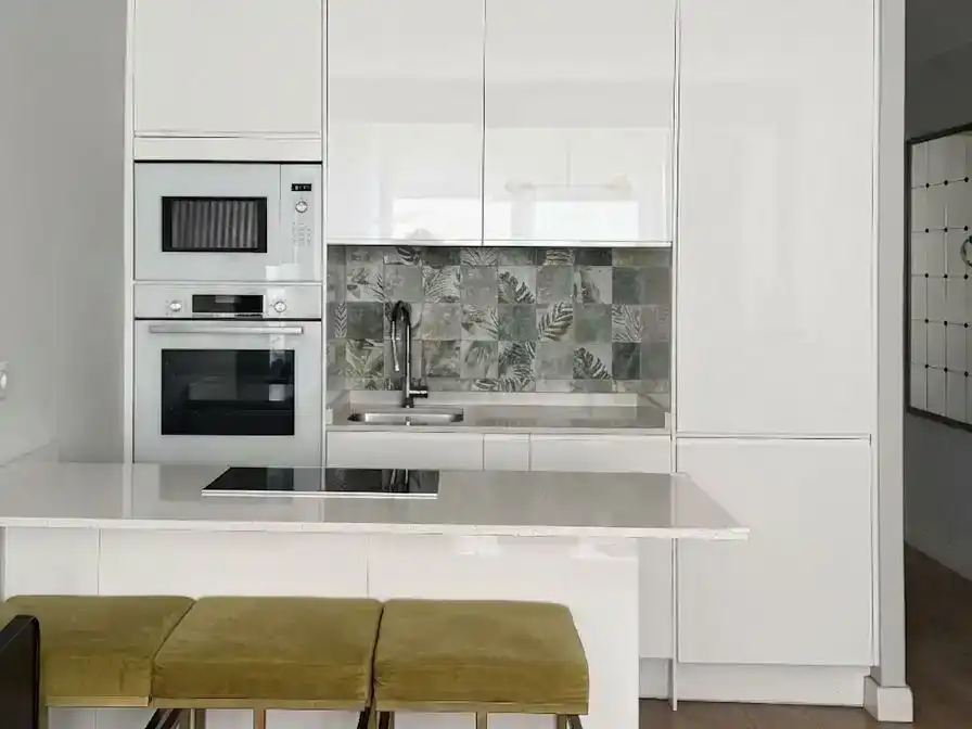 Küche von Wohnung zur Miete in  Madrid Capital mit Klimaanlage und Balkon
