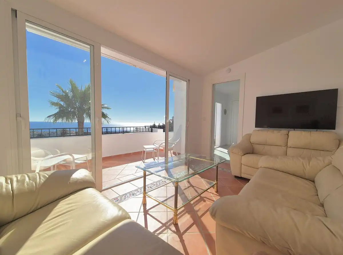 Sala de estar de Ático en venta en Mijas con Aire acondicionado, Calefacción y Terraza