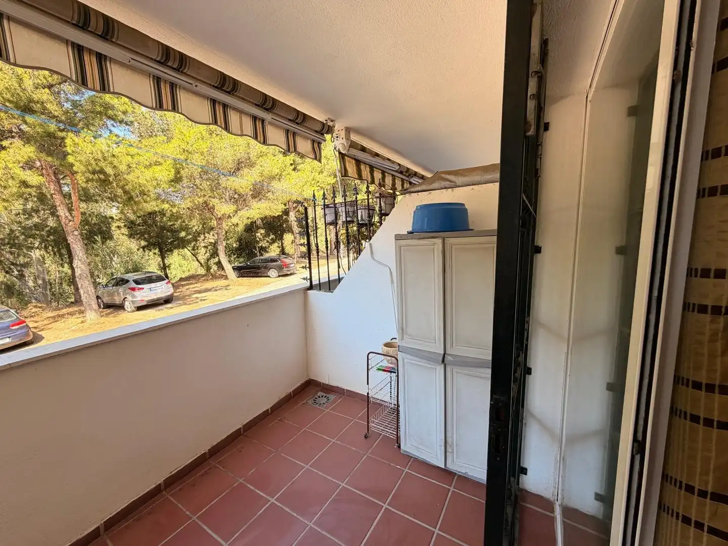 Balcony of Flat for rent in Benalmádena  with Air Conditioner, Heating and Private garden